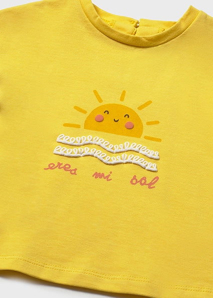 Camiseta amarilla niña