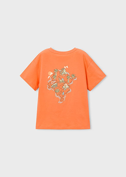 Camiseta naranja niño