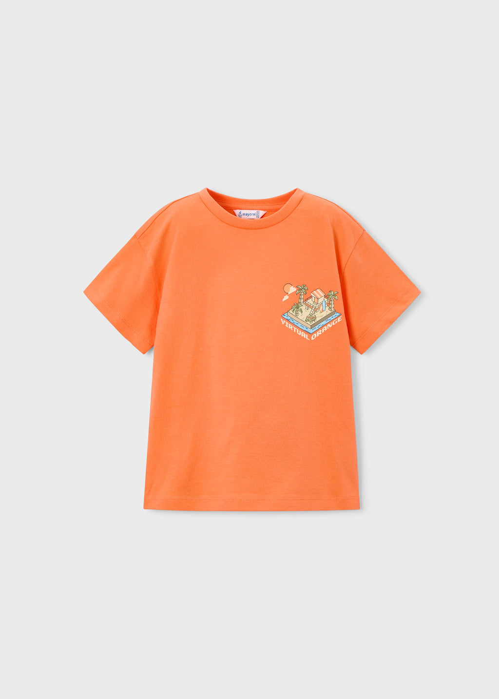 Camiseta naranja niño