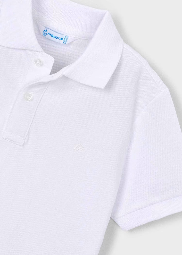 Polo blanco unisex