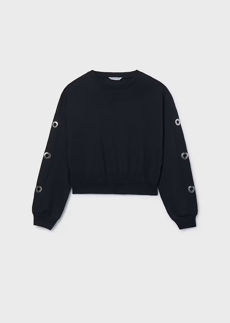 Sudadera negra niña