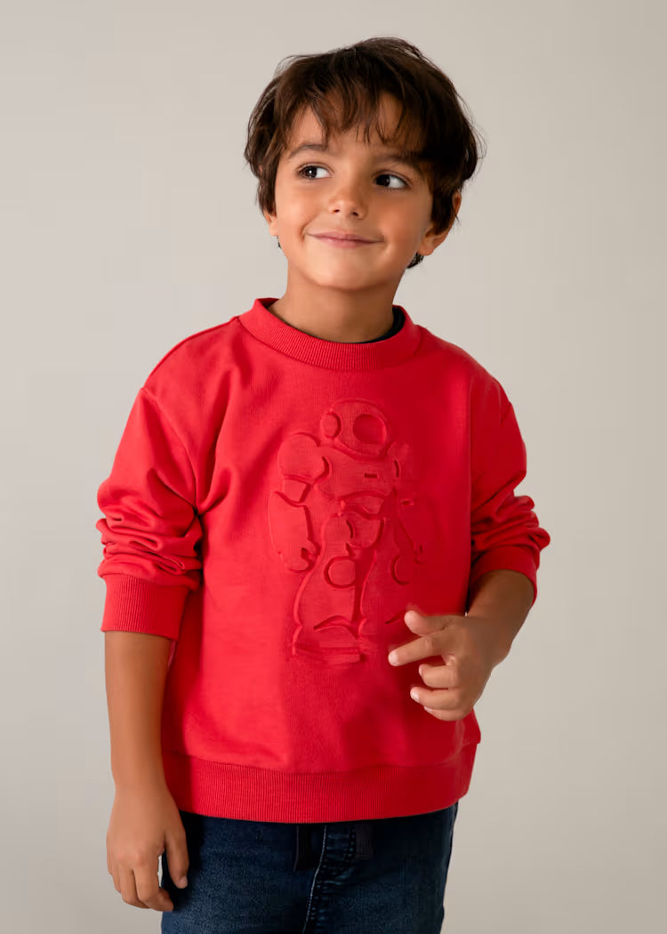 Sudadera roja niño