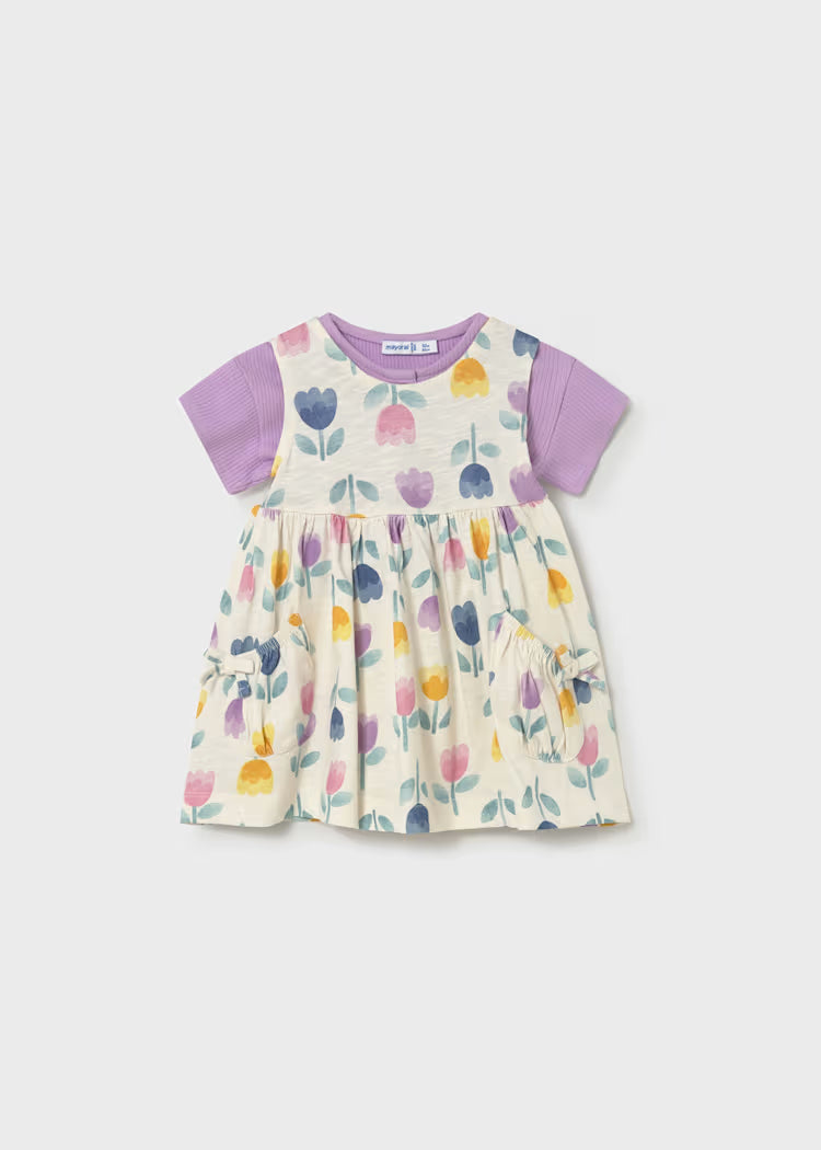Vestido estampado con chaqueta