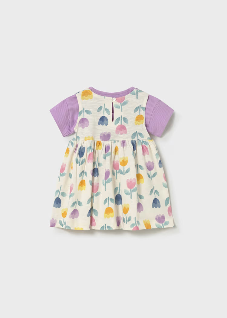 Vestido estampado con chaqueta